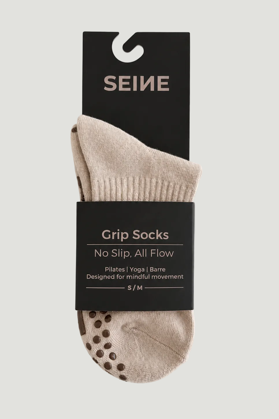 Pilates Grip Socks - Beige